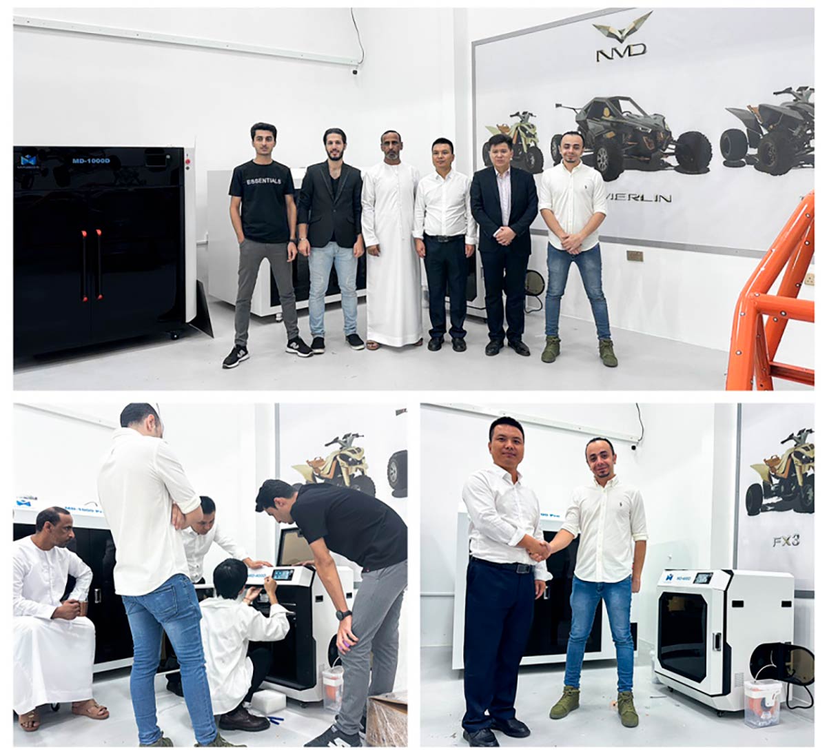 MINGDA 3D углубляет сотрудничество с автомобильным заводом NMD: Новаторский и инновационный подход к технологии 3D печати автомобильных и мото-запчастей