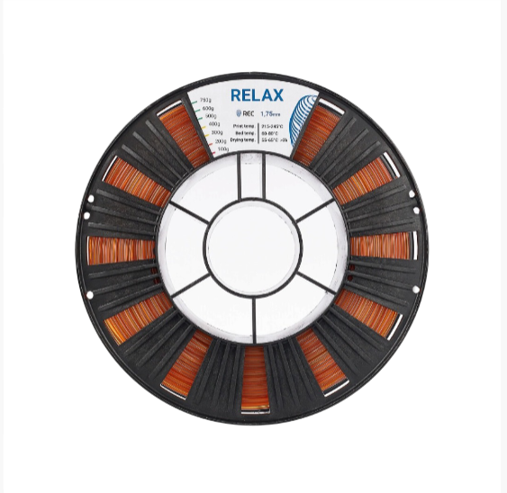 Пластик RELAX REC, 1.75мм, прозрачный-янтарный