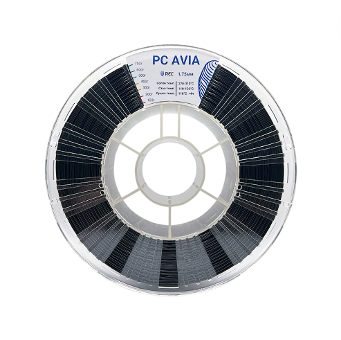 Пластик PC AVIA, REC 1.75мм, черный