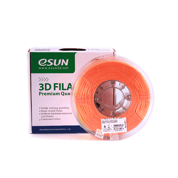 Пластик для 3D печати eSUN PLA 1кг, оранжевый