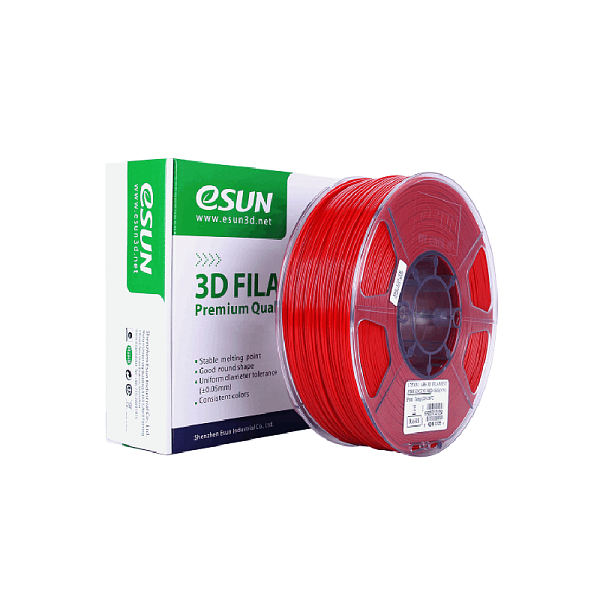 Пластик для 3D печати eSUN  ABS+  1кг,  сигнальный красный