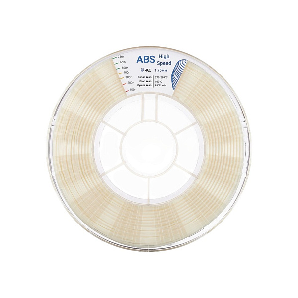 Пластик ABS High Speed, REC, 1.75мм, натуральный