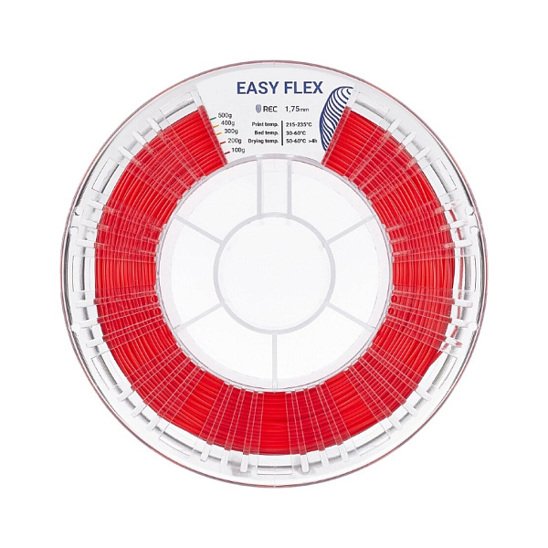 Пластик Easy Flex (TPU) REC, 1.75 мм, красный