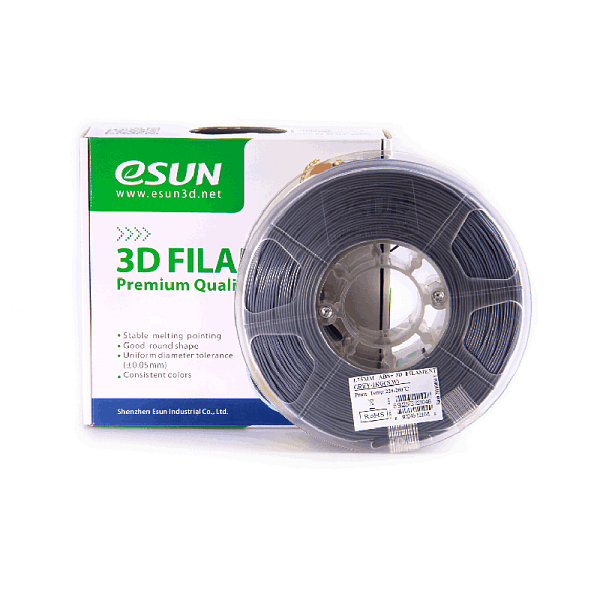 Пластик для 3D печати eSUN  ABS+  1кг,  серый