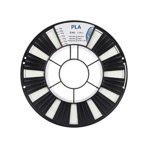 Пластик PLA, REC ,1.75мм, белый