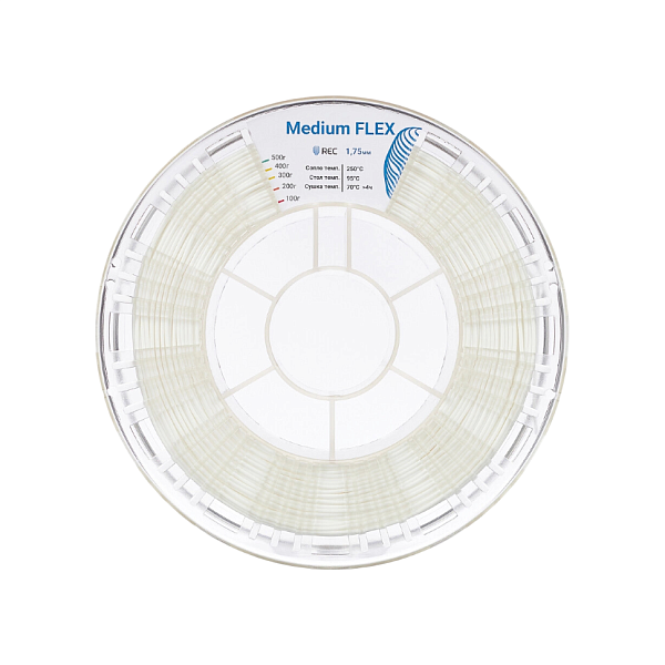Medium Flex пластик REC, 1.75мм, белый