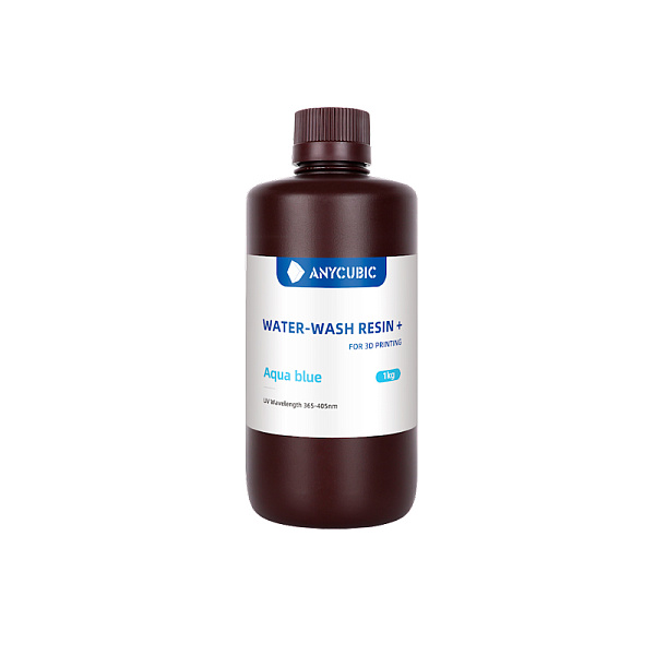 Anycubic WATER-WASH Resin+ 1 КГ Aqua Blue