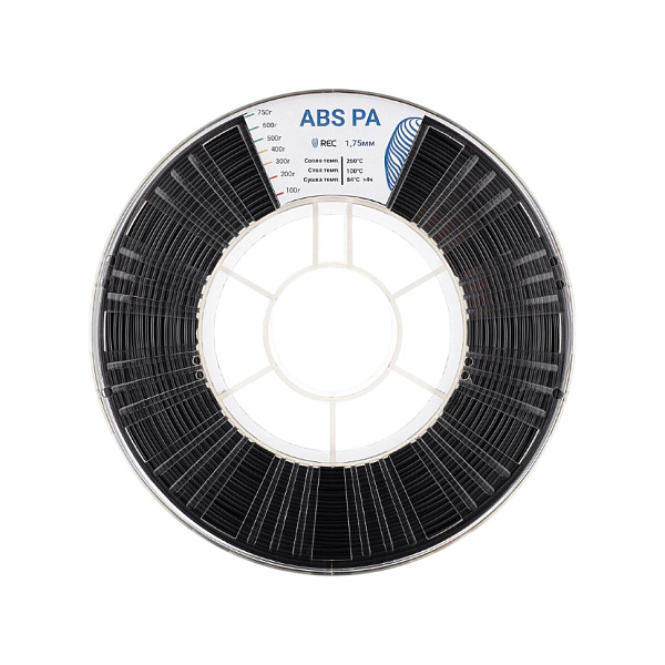 Пластик ABS PA ,REC, 1.75мм, черный