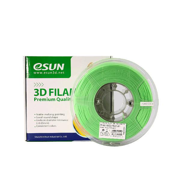 Пластик для 3D печати eSUN PLA+ 1кг, салатовый
