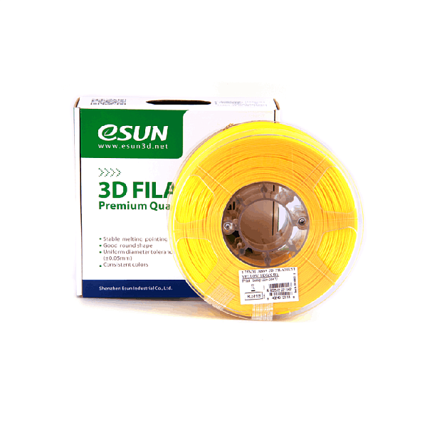 Пластик для 3D печати eSUN  ABS+  1кг,  желтый