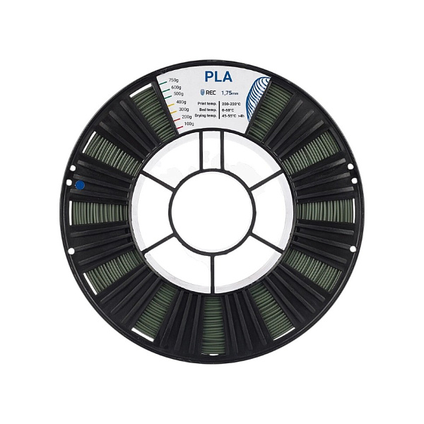 Пластик PLA, REC ,1.75мм, хаки