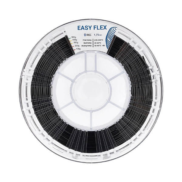 Пластик Easy Flex (TPU) REC, 1.75 мм, черный