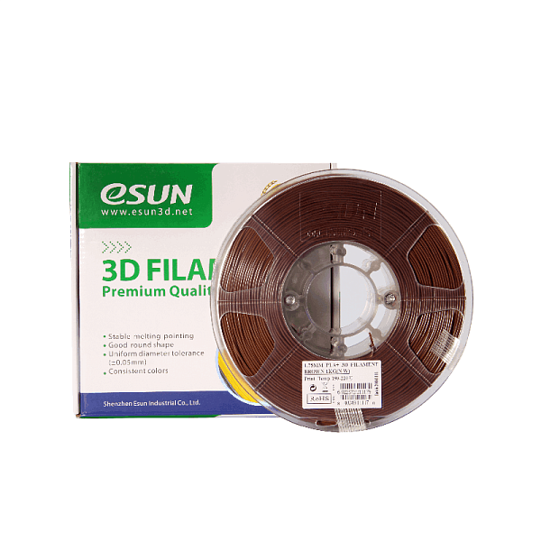Пластик для 3D печати eSUN PLA+ 1кг, коричневый