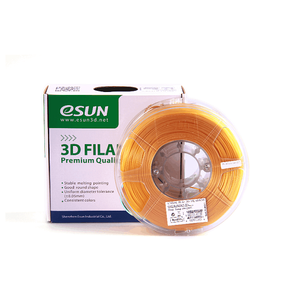 Пластик для 3D печати eSUN PLA+ 1кг, золотой