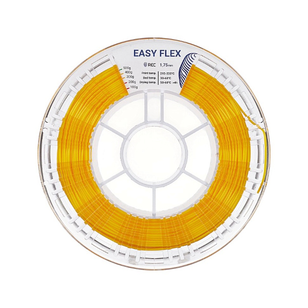 Пластик Easy Flex (TPU) REC, 1.75 мм, желтый