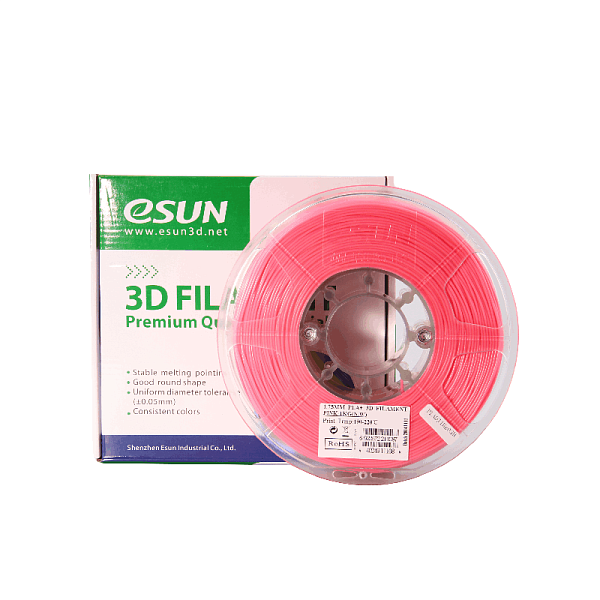 Пластик для 3D печати eSUN PLA+ 1кг, розовый