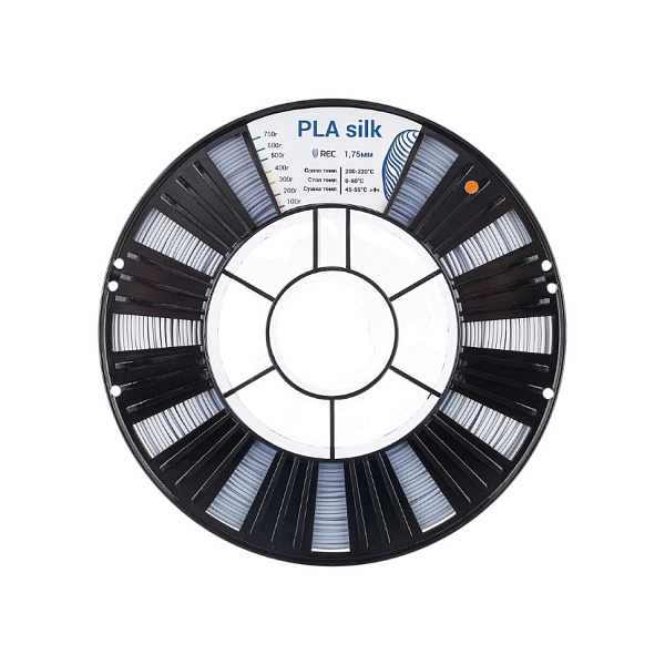 Пластик PLA Silk REC, 1.75мм, серебристый