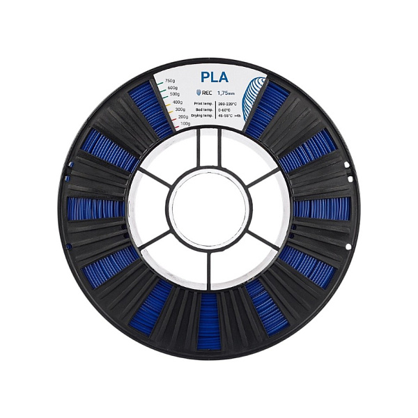 Пластик PLA, REC ,1.75мм, синий