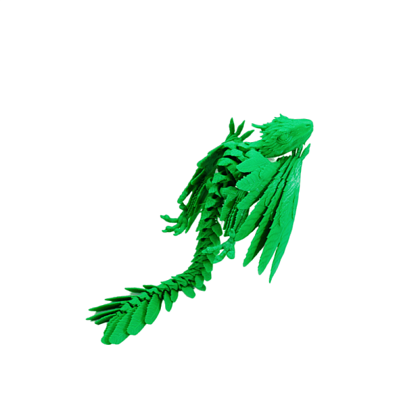 Дракон - подвижная фигурка (Игрушка Антистресс), зеленый