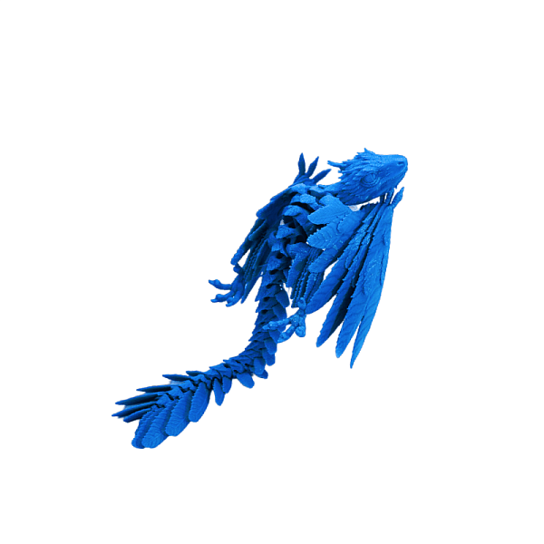Дракон - подвижная фигурка (Игрушка Антистресс), синий