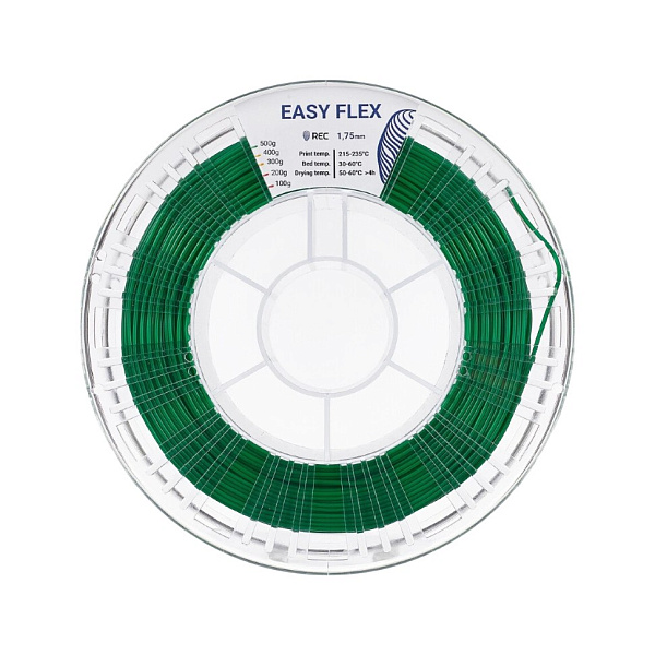 Пластик Easy Flex (TPU) REC, 1.75 мм, зеленый
